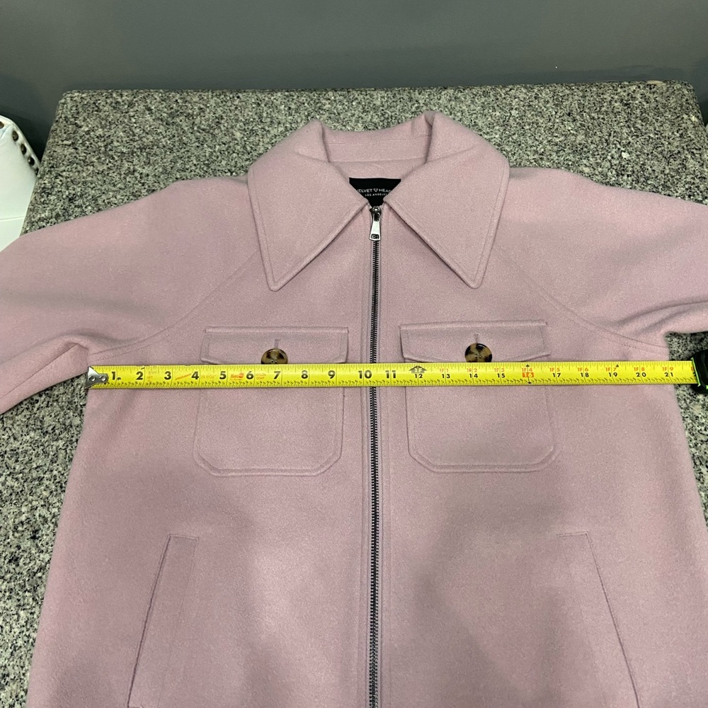 VELVET HEARTS Womens Lavender Oversized Peacoat Soft minimalist Boho Lagenlook M - Picture 13 of 16